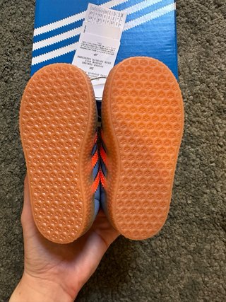 Zapatillas Adidas Gazelle Azul y Naranja