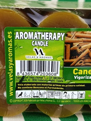Pack 8 Velas Aromáticas Canela Atraccion