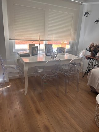 Mesa de Comedor Extensible Blanca