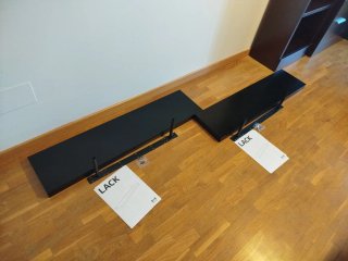 2 Baldas LACK IKEA Negras