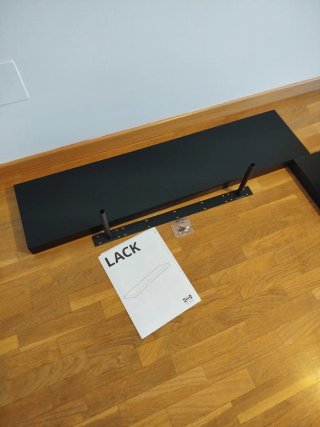2 Baldas LACK IKEA Negras