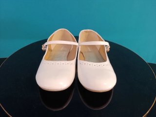 Ballerine bambina bianche lucide