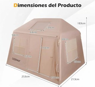 COSTWAY Tienda de Campaña Inflable