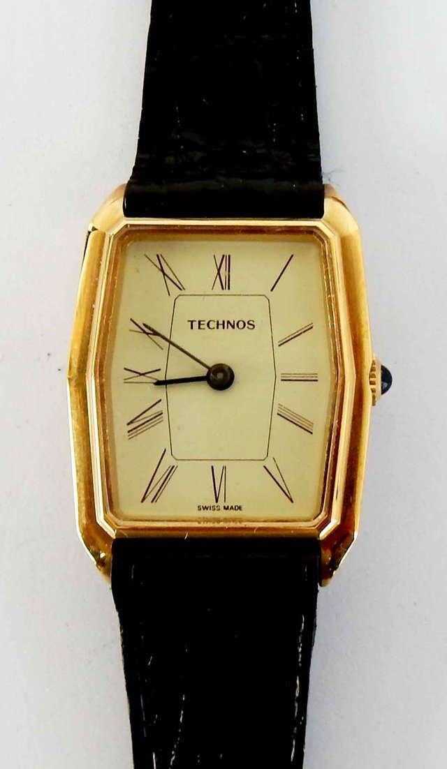 1507-Reloj TECHNOS-Swiss-señora-vintage-cuerda-NOS