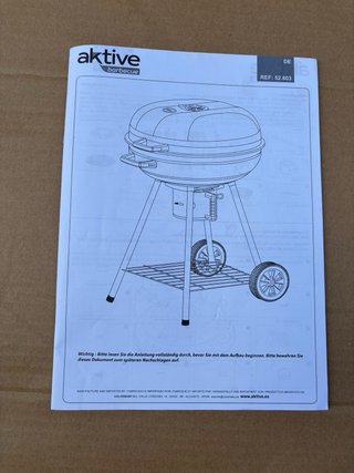 Barbacoa Portátil de Carbón Aktive 52803