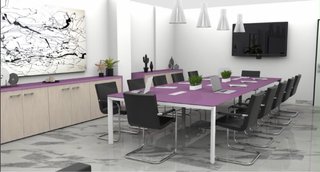 Liquidación Muebles Oficina Beige/Morado