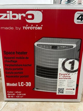 Estufa Electrónica Zibro LC-30 Plata