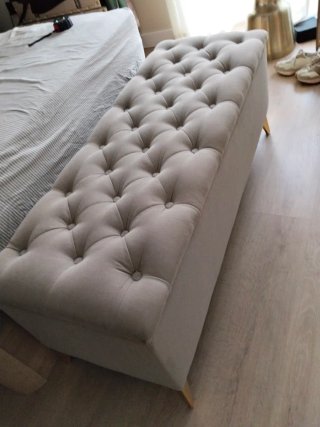 Banqueta de dormitorio con almacenaje