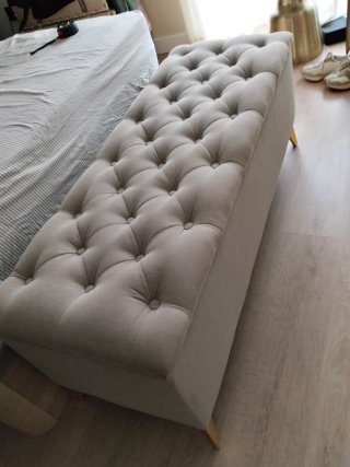 Banqueta de dormitorio con almacenaje