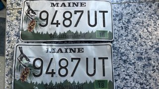 2 Matrículas Americanas de Maine