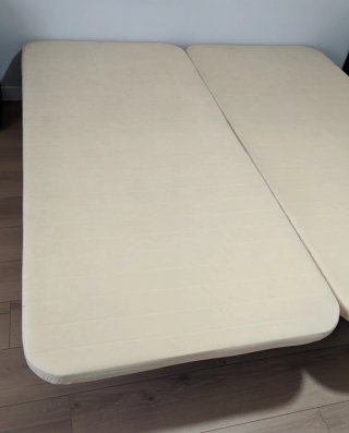2 Bases Tapizadas 90x200 cama matrimonio 180x200