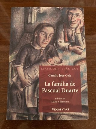 Libro La familia de Pascual Duarte. Vicens Vives.