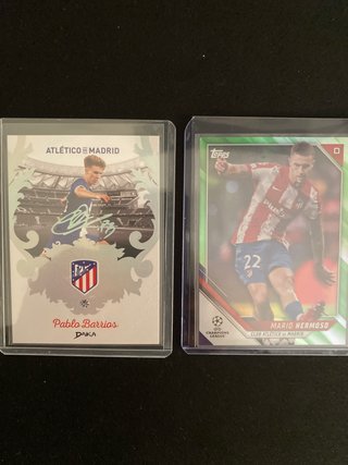 Dos Pablo Barrios y Mario Hermoso - Cartas Futbol