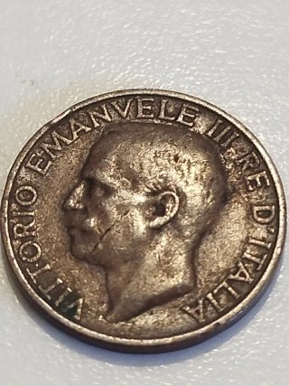 Moneda 10 Centesimi 1924 Italia Abeja