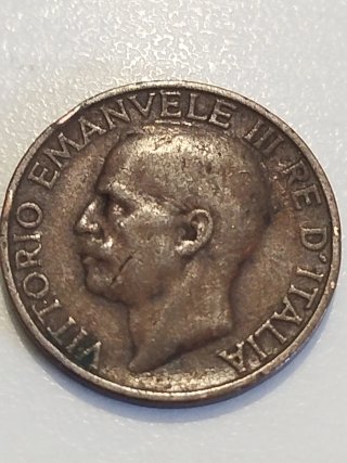 Moneda 10 Centesimi 1924 Italia Abeja