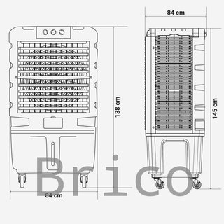 Climatizador 120L Modo Frío y Evaporación - TULUM 7120