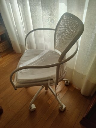 Silla de Mimbre Blanca Ikea