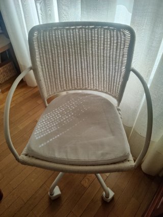 Silla de Mimbre Blanca Ikea