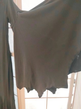 Vestido Largo Halloween Estilo Morticia