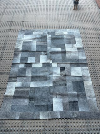 Alfombra de Piel de Vaca Zara Home