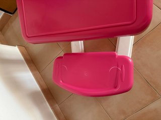 Pupitre Infantil de Plástico Rosa