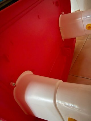 Pupitre Infantil de Plástico Rosa