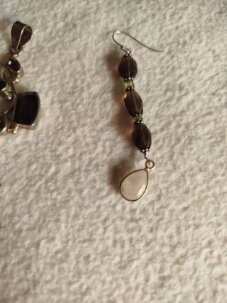 Conjunto de Colgante y Pendientes de Plata