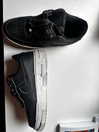 Zapatillas Estilo Air Force Negras grisaceas