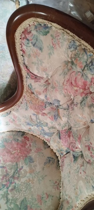 Sillón infantil clásico floral