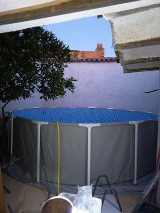 Piscina desmontable 4,57m usada 1 vez