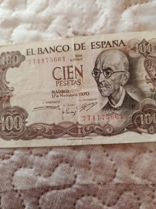 Billete 100 Pesetas España 1970