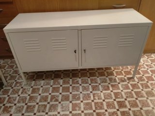 Aparador de Metal Blanco
