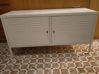 Aparador de Metal Blanco