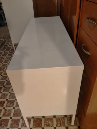 Aparador de Metal Blanco