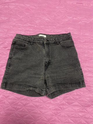 Pantalón Corto Vaquero Gris Talla 42