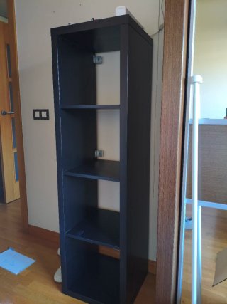 Estantería Kallax Ikea Marrón oscuro efecto madera