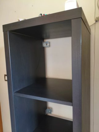 Estantería Kallax Ikea Marrón oscuro efecto madera