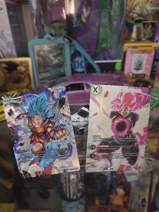 Cartas Dragon Ball SSGSS Goku y Goku Black
