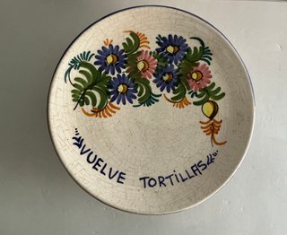 Plato Cerámica Vuelve Tortillas Totana