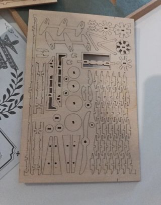 Puzzle 3D Bi-Plane Madera Rolife