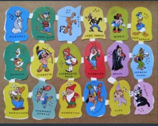 Lamina Cromos troquelados Disney 54. Personajes