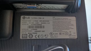 Pantalla LG Flatron L1753S 17 VGA Plata