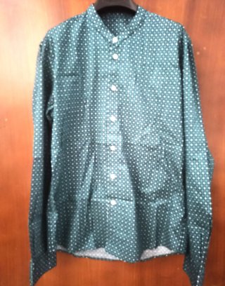 Camicia uomo fantasia pois senza brand