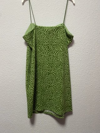Vestido verde estampado