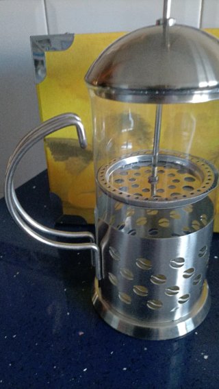 Cafetera Prensa Francesa Vidrio y Metal