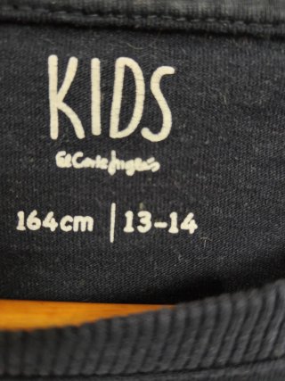 Camiseta Manga Larga Niño Azul y Blanca