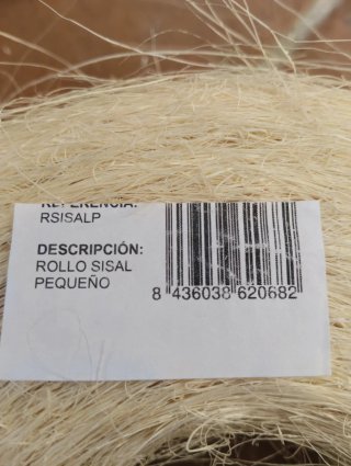 Sobrante yeso,escayola y rollo de esparto entero