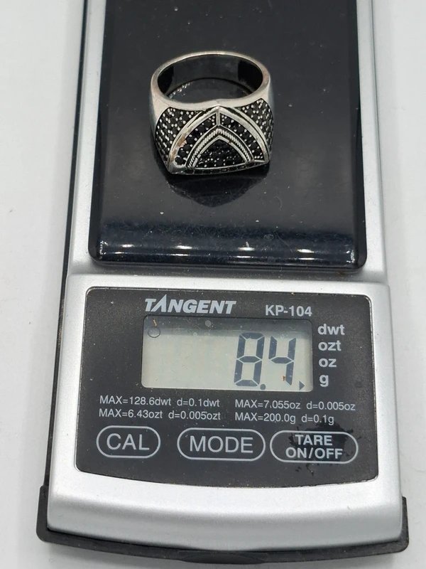 Anillo de Plata 925 y Circonitas Negras