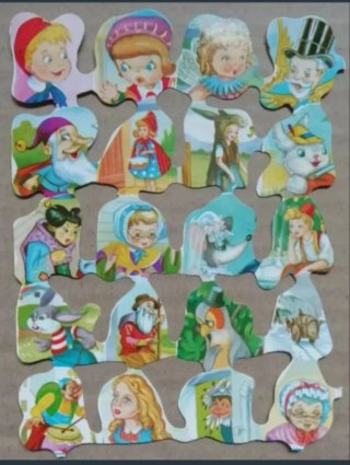 Lamina Cromos troquelados Fher 41. Cuentos