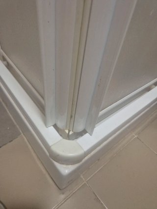 Mampara Ducha 80x80 Blanca